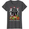 imageStar Wars Christmas Darth Vader Stormtroopers Feel Presents TShirtDark Heather Grey