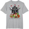 imageStar Wars Christmas Darth Vader Stormtroopers Feel Presents TShirtHeather Grey