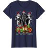 imageStar Wars Christmas Darth Vader Stormtroopers Feel Presents TShirtNavy Blue