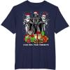 imageStar Wars Christmas Darth Vader Stormtroopers Feel Presents TShirtNavy Blue