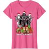 imageStar Wars Christmas Darth Vader Stormtroopers Feel Presents TShirtPink Heather