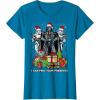 imageStar Wars Christmas Darth Vader Stormtroopers Feel Presents TShirtSapphire Blue