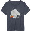 imageStar Wars Christmas Death Star Sleigh Ride TShirtHeather Blue