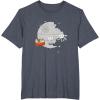 imageStar Wars Christmas Death Star Sleigh Ride TShirtHeather Blue