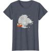 imageStar Wars Christmas Death Star Sleigh Ride TShirtHeather Blue