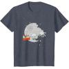 imageStar Wars Christmas Death Star Sleigh Ride TShirtHeather Blue