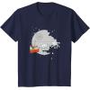 imageStar Wars Christmas Death Star Sleigh Ride TShirtNavy Blue
