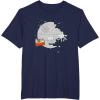 imageStar Wars Christmas Death Star Sleigh Ride TShirtNavy Blue