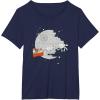 imageStar Wars Christmas Death Star Sleigh Ride TShirtNavy Blue
