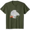 imageStar Wars Christmas Death Star Sleigh Ride TShirtOlive Green