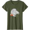 imageStar Wars Christmas Death Star Sleigh Ride TShirtOlive Green