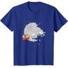 imageStar Wars Christmas Death Star Sleigh Ride TShirtRoyal Blue