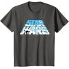 imageStar Wars Christmas Holiday Logo Hoth ATAT Reindeer Funny TShirtAsphalt Grey