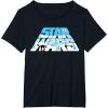 imageStar Wars Christmas Holiday Logo Hoth ATAT Reindeer Funny TShirtBlack