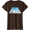 imageStar Wars Christmas Holiday Logo Hoth ATAT Reindeer Funny TShirtBrown
