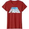 imageStar Wars Christmas Holiday Logo Hoth ATAT Reindeer Funny TShirtCranberry Red