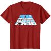 imageStar Wars Christmas Holiday Logo Hoth ATAT Reindeer Funny TShirtCranberry Red