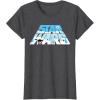 imageStar Wars Christmas Holiday Logo Hoth ATAT Reindeer Funny TShirtDark Heather Grey