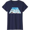 imageStar Wars Christmas Holiday Logo Hoth ATAT Reindeer Funny TShirtNavy Blue