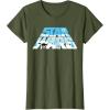 imageStar Wars Christmas Holiday Logo Hoth ATAT Reindeer Funny TShirtOlive Green