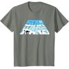 imageStar Wars Christmas Holiday Logo Hoth ATAT Reindeer Funny TShirtOlive Heather