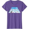 imageStar Wars Christmas Holiday Logo Hoth ATAT Reindeer Funny TShirtPurple Heather