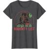 imageStar Wars Christmas Naughty List Vader TShirtDark Heather Grey
