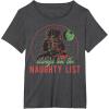 imageStar Wars Christmas Naughty List Vader TShirtDark Heather Grey