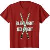 imageStar Wars Christmas Silent Night Jedi Knight Lightsabers TShirtCranberry Red