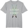 imageStar Wars Christmas Silent Night Jedi Knight Lightsabers TShirtHeather Grey