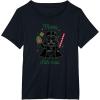 imageStar Wars Darth Vader Cute Christmas Holiday Merry Sithmas TShirtBlack