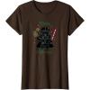imageStar Wars Darth Vader Cute Christmas Holiday Merry Sithmas TShirtBrown