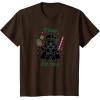 imageStar Wars Darth Vader Cute Christmas Holiday Merry Sithmas TShirtBrown