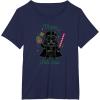 imageStar Wars Darth Vader Cute Christmas Holiday Merry Sithmas TShirtNavy Blue