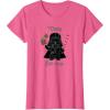 imageStar Wars Darth Vader Cute Christmas Holiday Merry Sithmas TShirtPink Heather
