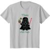 imageStar Wars Darth Vader Cute Christmas Holiday Merry Sithmas TShirtSilver Grey