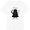 imageStar Wars Darth Vader Cute Christmas Holiday Merry Sithmas TShirtWhite