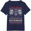 imageStar Wars Darth Vader Lack Of Cheer Ugly Christmas TShirt TShirtNavy Blue