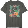 imageStar Wars Grogu Festive Window Christmas Happy Holidays TShirtAsphalt Grey