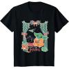 imageStar Wars Grogu Festive Window Christmas Happy Holidays TShirtBlack