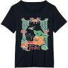 imageStar Wars Grogu Festive Window Christmas Happy Holidays TShirtBlack