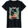 imageStar Wars Grogu Festive Window Christmas Happy Holidays TShirtBlack