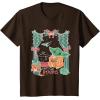 imageStar Wars Grogu Festive Window Christmas Happy Holidays TShirtBrown