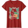 imageStar Wars Grogu Festive Window Christmas Happy Holidays TShirtCranberry Red