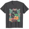 imageStar Wars Grogu Festive Window Christmas Happy Holidays TShirtDark Heather Grey