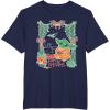 imageStar Wars Grogu Festive Window Christmas Happy Holidays TShirtNavy Blue