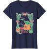 imageStar Wars Grogu Festive Window Christmas Happy Holidays TShirtNavy Blue