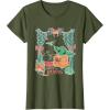 imageStar Wars Grogu Festive Window Christmas Happy Holidays TShirtOlive Green
