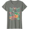 imageStar Wars Grogu Festive Window Christmas Happy Holidays TShirtOlive Heather