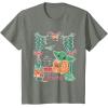 imageStar Wars Grogu Festive Window Christmas Happy Holidays TShirtOlive Heather
